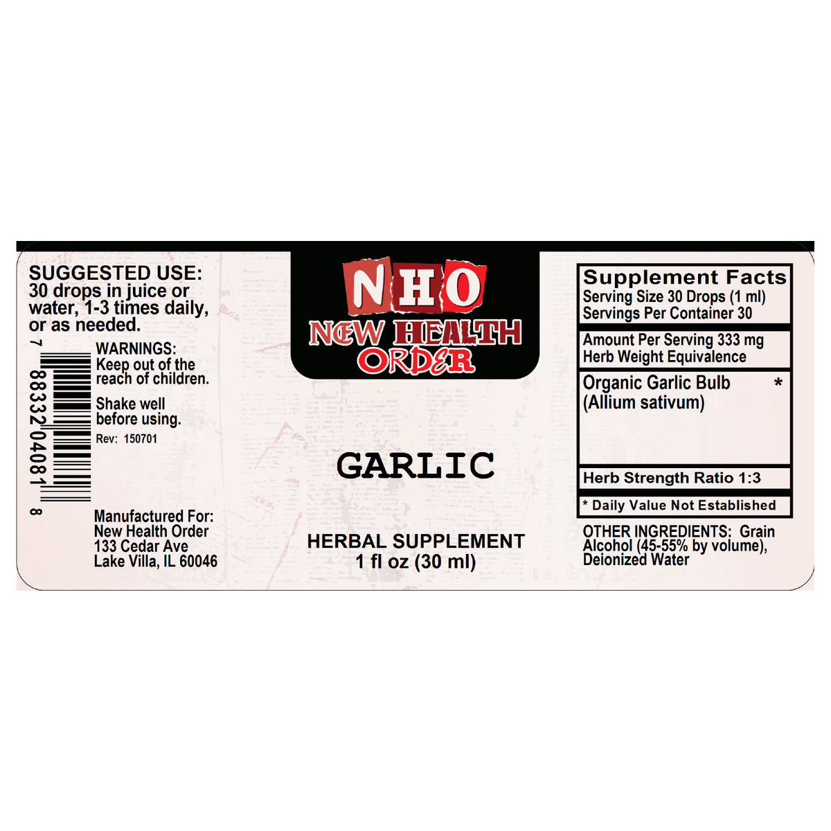 Garlic 1oz