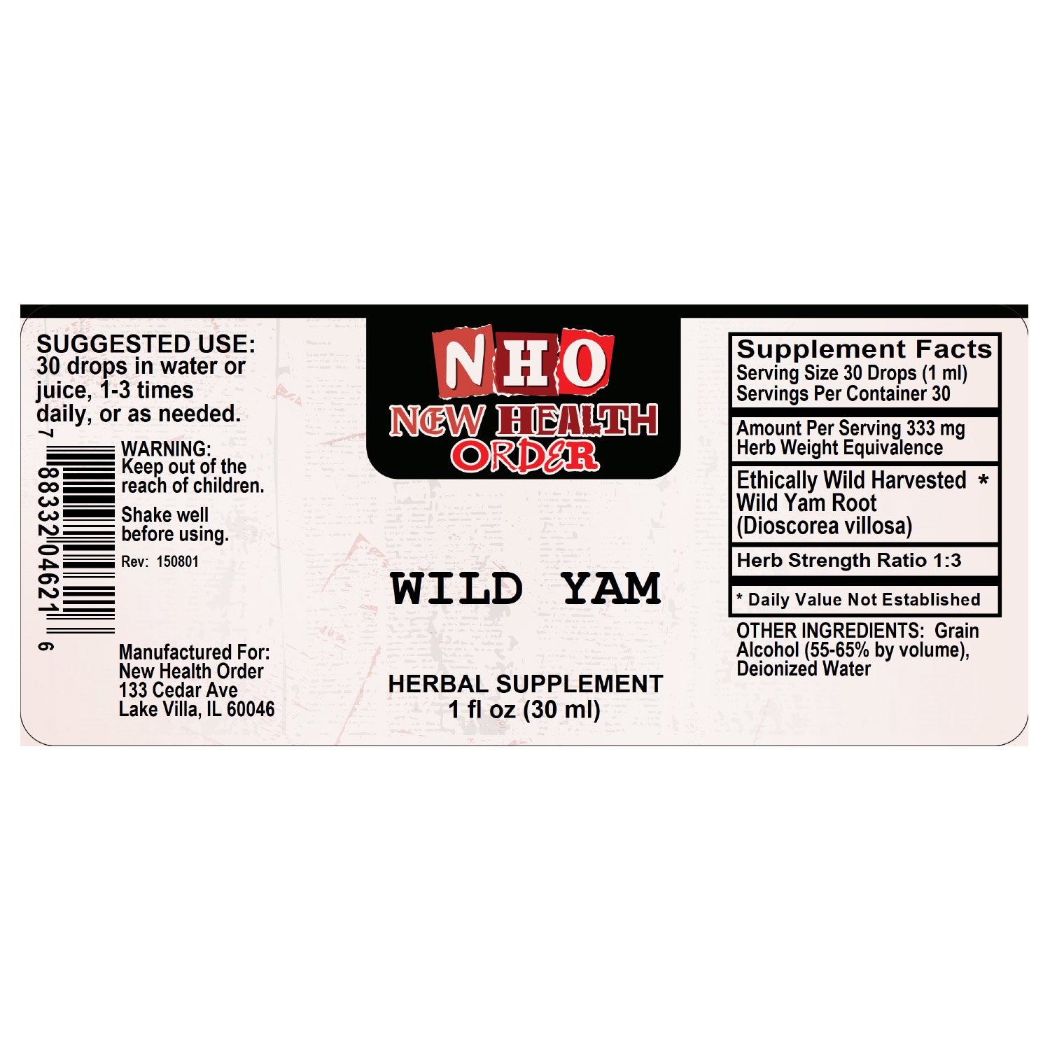 Wild Yam 1oz
