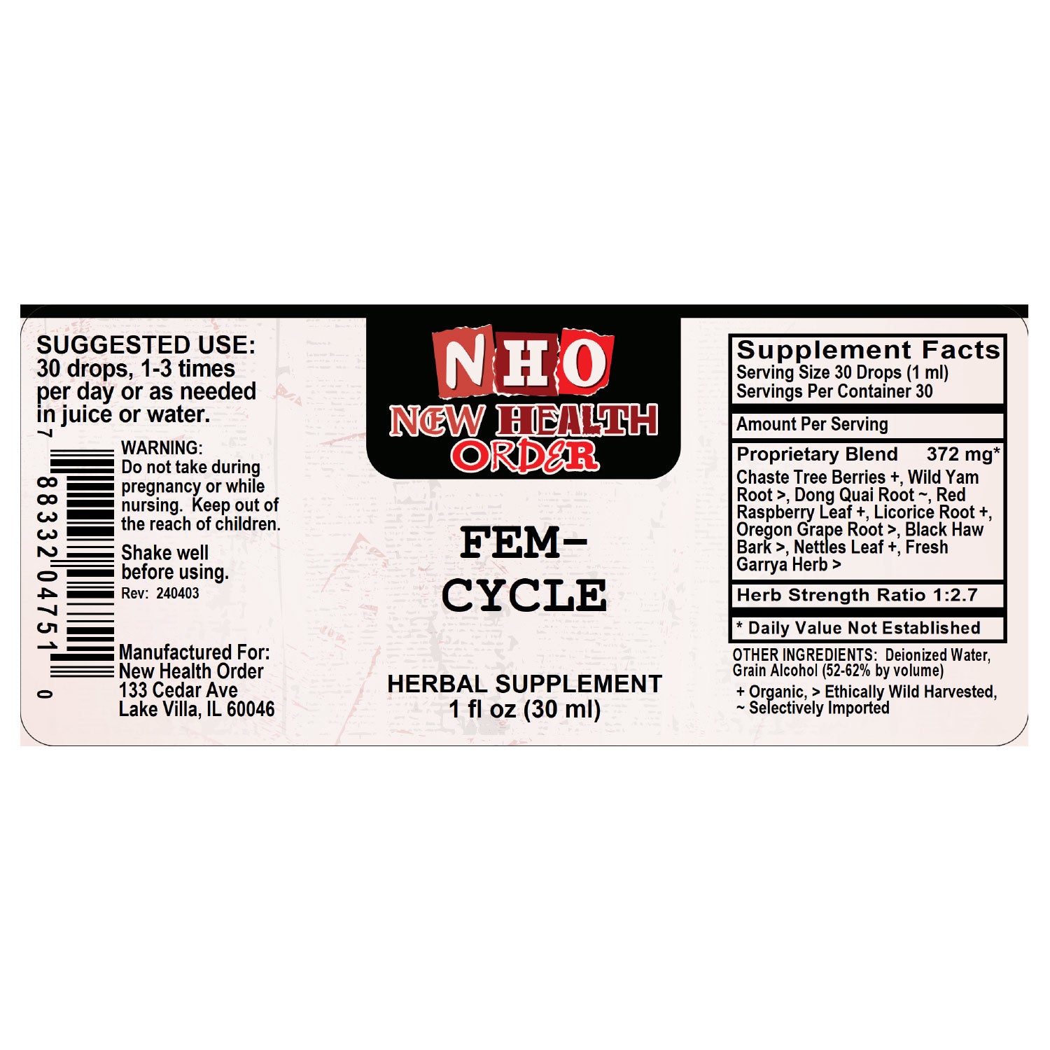 Fem Cycle 1oz