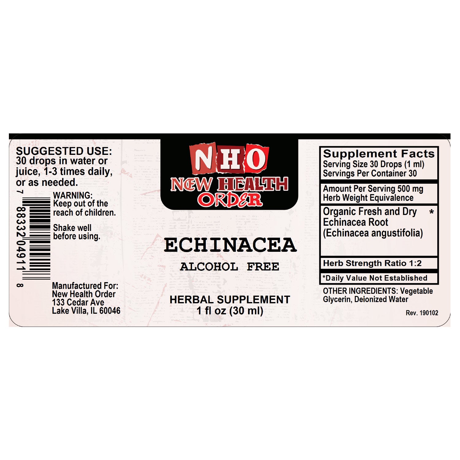 Echinacea (Alcohol Free) 1oz
