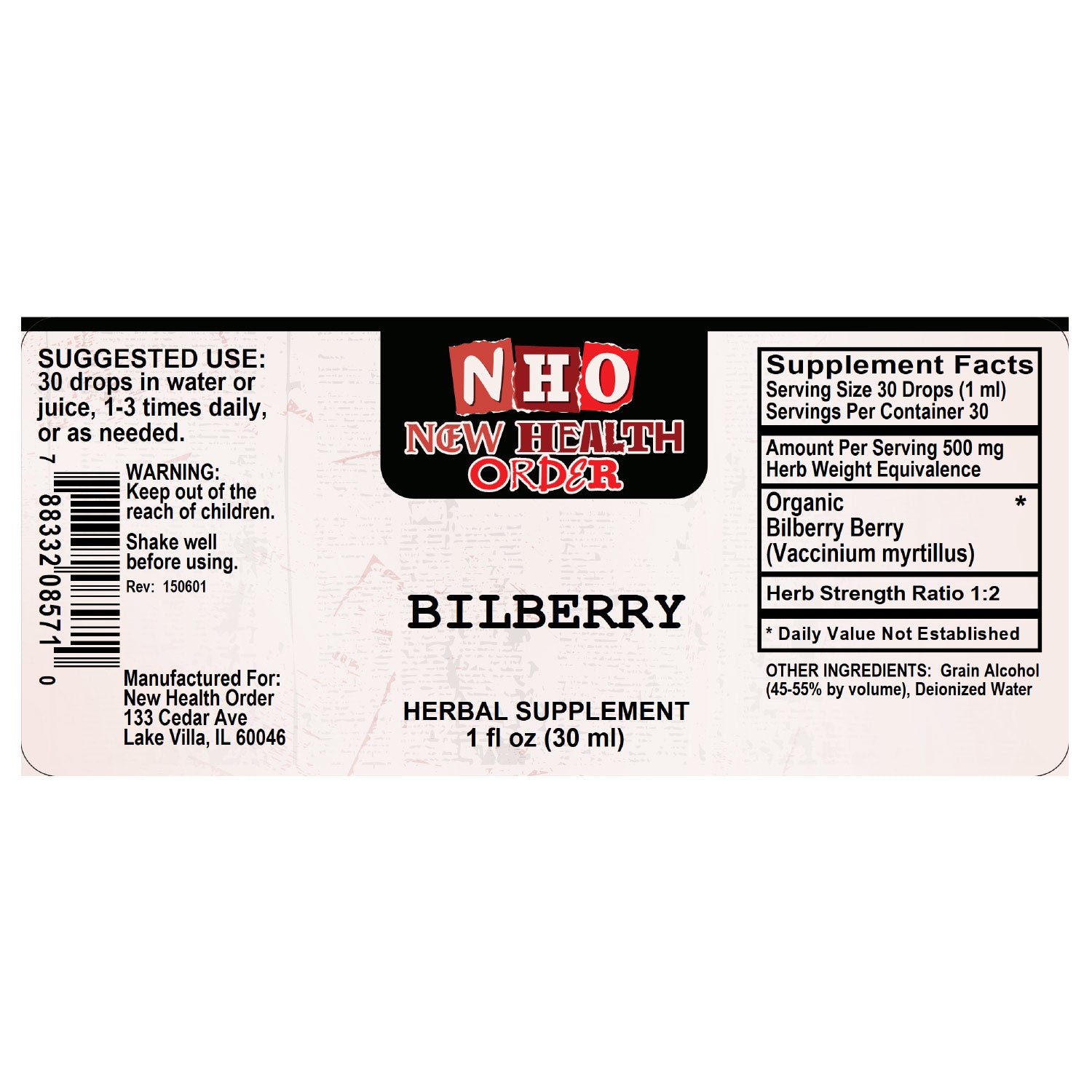 Bilberry 1oz