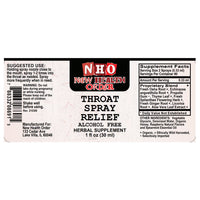 Throat Spray Relief (Alcohol Free) 1oz
