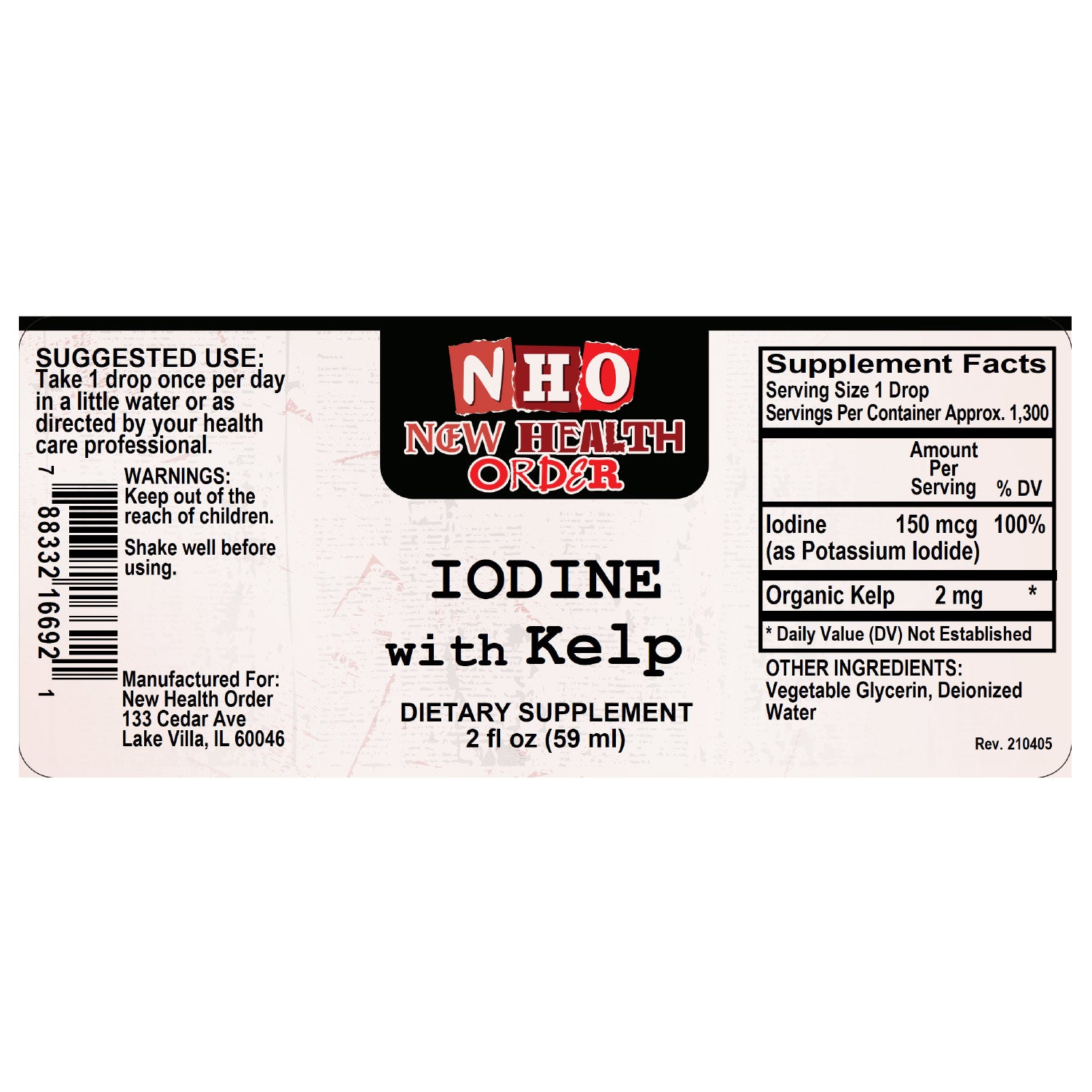 Iodine w/Kelp 2oz