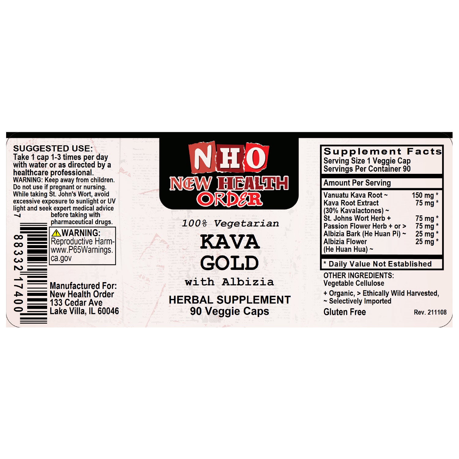 Kava Gold w/ Albizia (90ct)