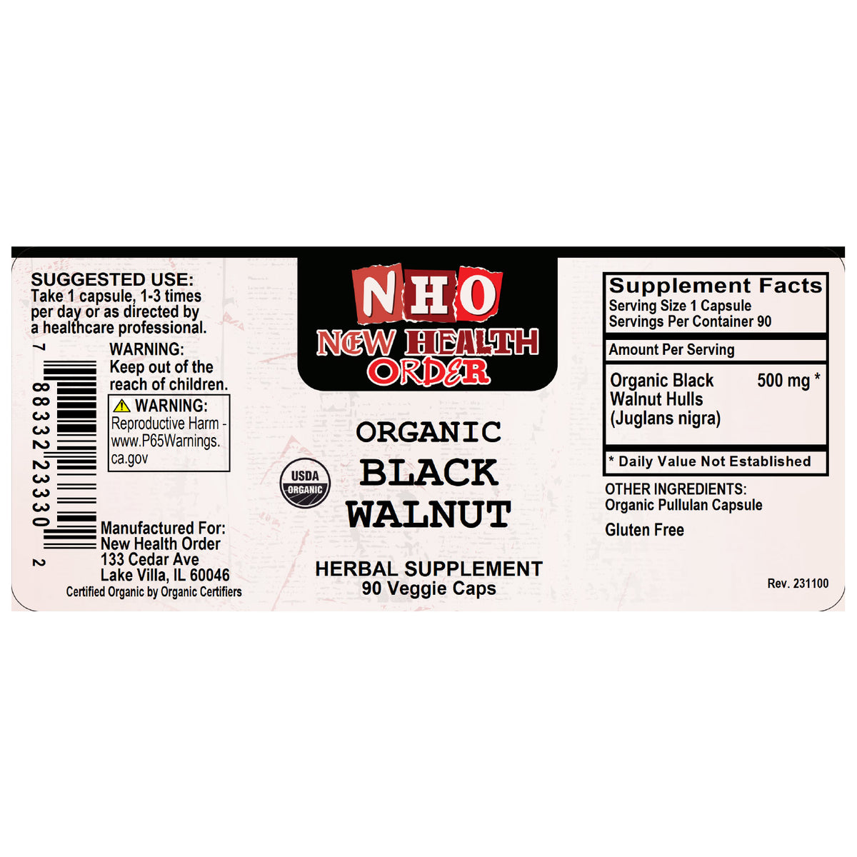 Organic Black Walnut (90ct)