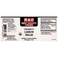 Organic Lemon Balm (90ct)