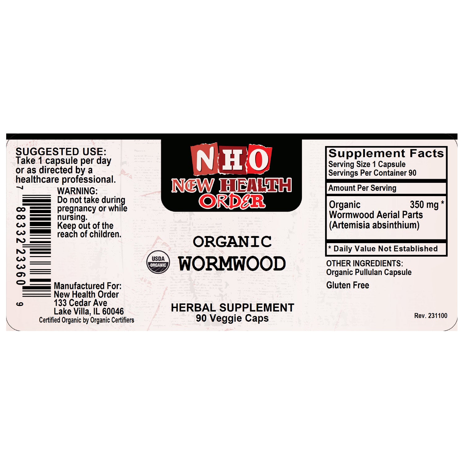 Organic Wormwood (90ct)